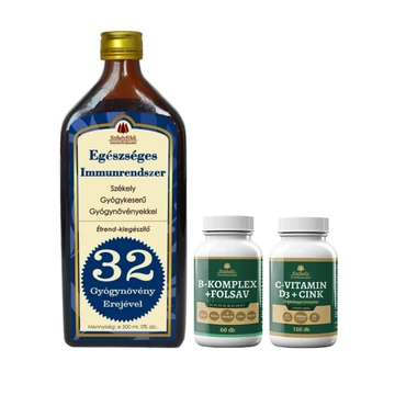 SUPER IMMUN – Immunrendszer gyógykeserű, C-vitamin és B-komplex trió
