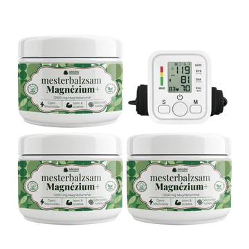 3 darab Mesterbalzsam Magnézium+ AJÁNDÉK vérnyomásmérő